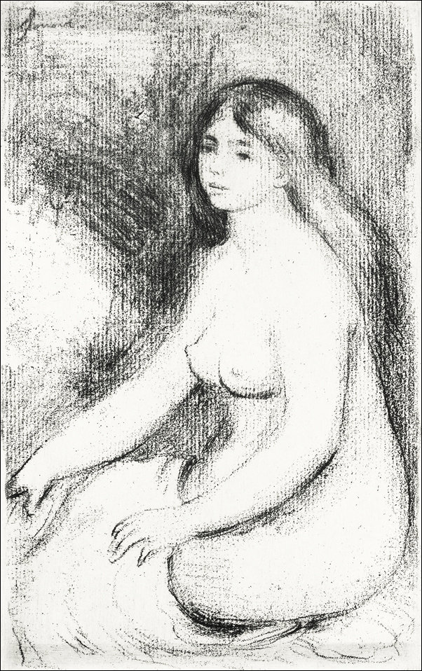 Galeria Plakatu, Plakat, Seated Bather, Pierre-Auguste Renoir, 70x100 cm