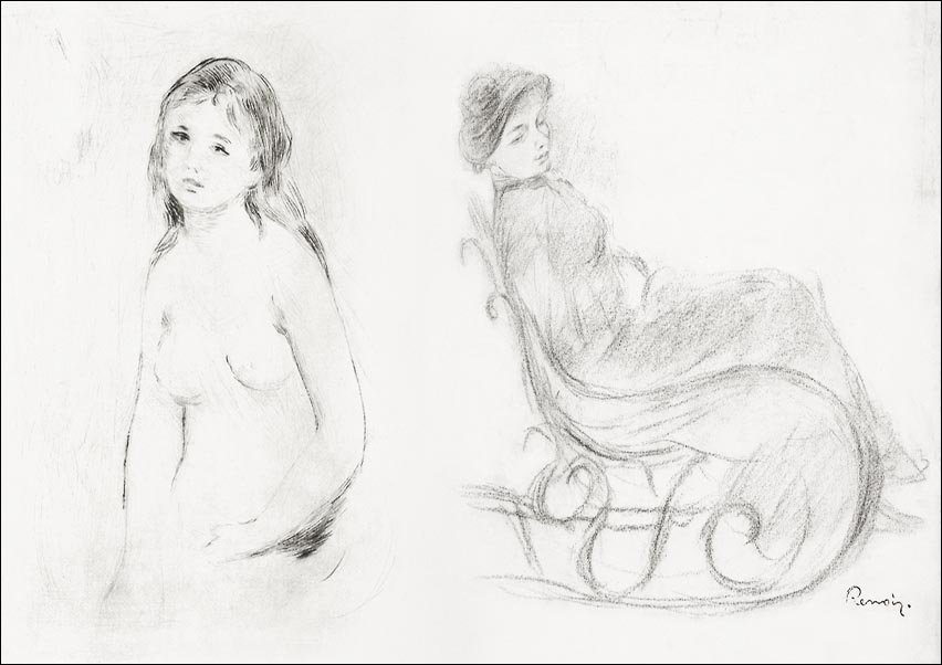 Galeria Plakatu, Plakat, Study for a Female Bather, Pierre-Auguste Renoir, 70x50 cm