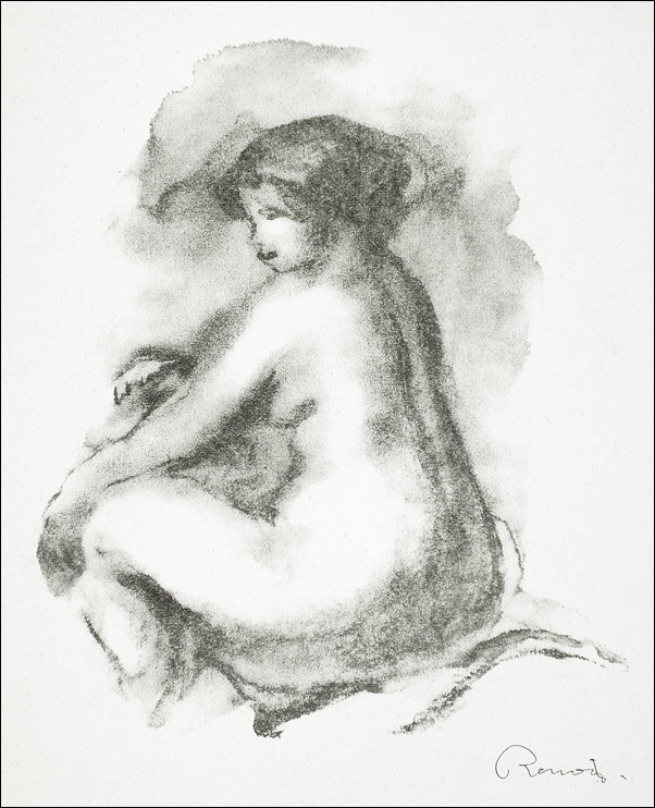 Galeria Plakatu, Plakat, Étude de Femme nue, assise, Pierre-Auguste Renoir, 40x50 cm