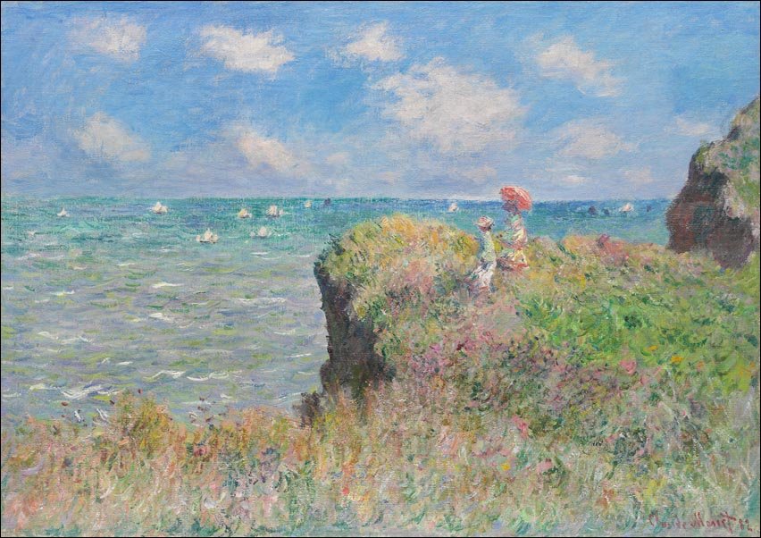Galeria Plakatu, Plakat, Cliff Walk at Pourville, Claude Monet, 100x70 cm