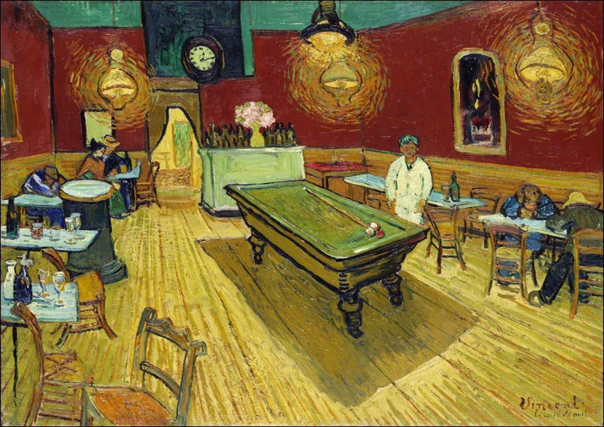 Galeria Plakatu, Plakat, Le café de nuit, Vincent Van Gogh, 84,1x59,4 cm