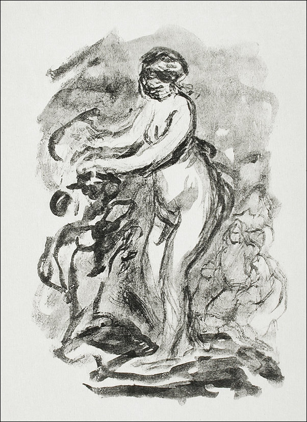Galeria Plakatu, Plakat, Femme au cep de vigne, premiére variante, Pierre-Auguste Renoir, 70x100 cm