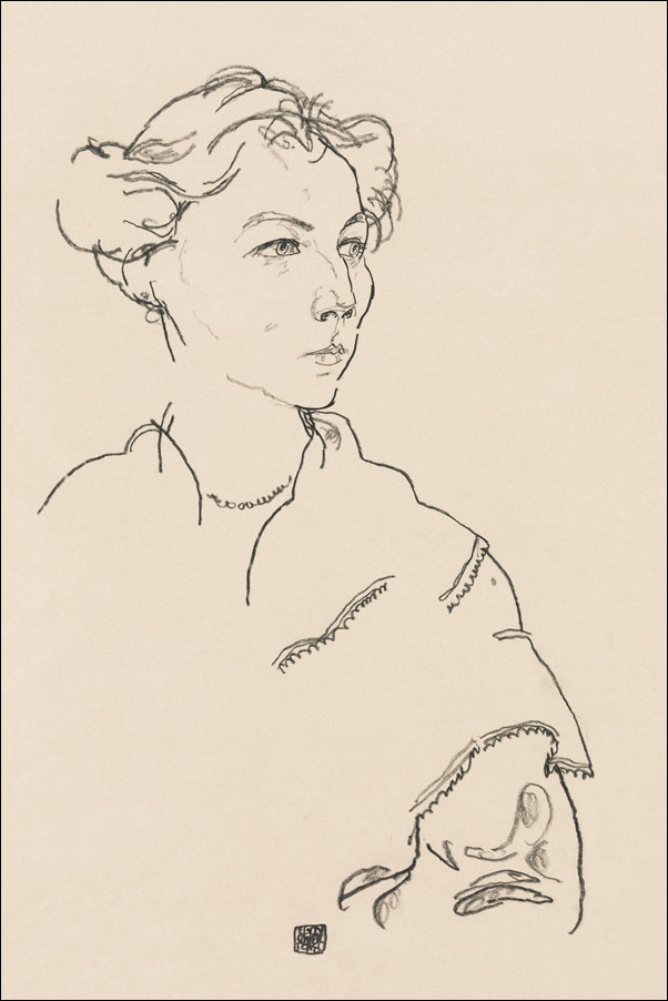 Galeria Plakatu, Plakat, Lilly Steiner, Egon Schiele, 21x29,7 cm