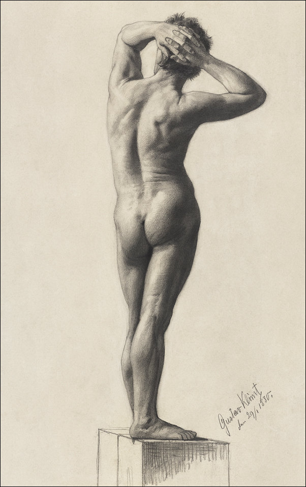 Galeria Plakatu, Plakat, Male Nude, Gustav Klimt, 59,4x84,1 cm