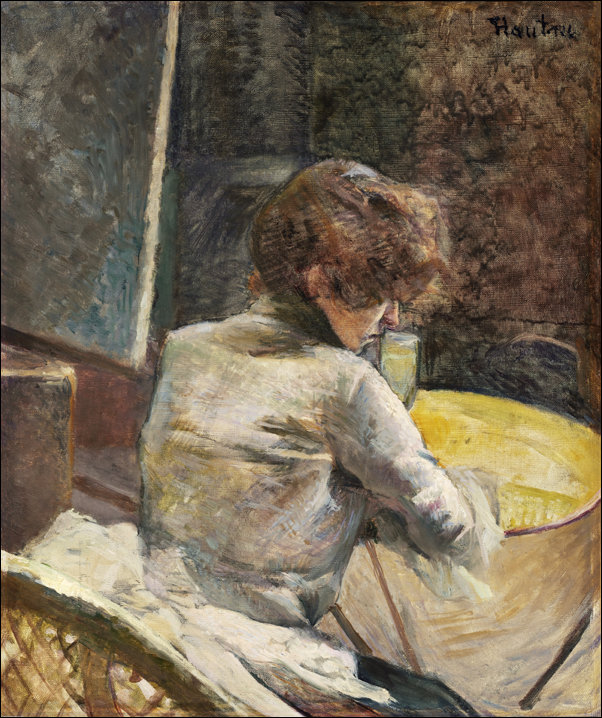 Galeria Plakatu, Plakat, Waiting, Henri De Toulouse-Lautrec, 29,7x42 cm