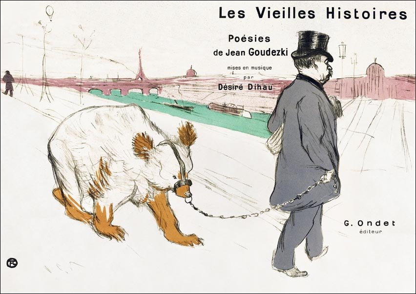 Galeria Plakatu, Plakat, Les Vielles Histoires, Henri De Toulouse-Lautrec, 42x29,7 cm