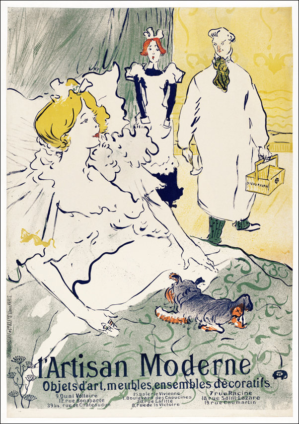 Galeria Plakatu, Plakat, L&rsquo;artisan moderne, Henri De Toulouse-Lautrec, 61x91,5 cm