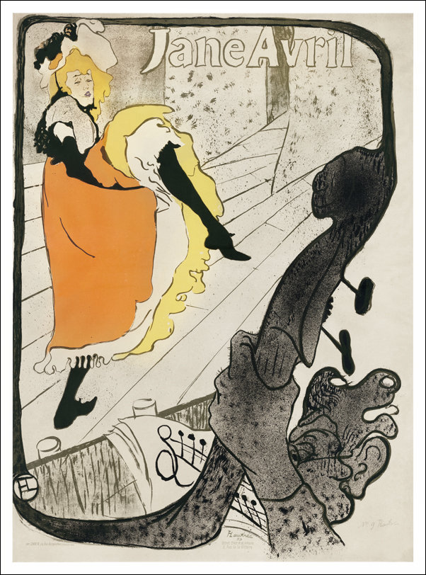 Galeria Plakatu, Plakat, Jane Avril, Henri De Toulouse-Lautrec, 30x40 cm