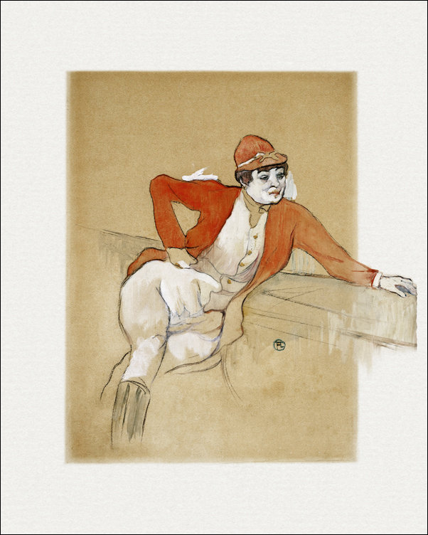 Galeria Plakatu, Plakat, La Macarona in the Costume of a Jockey, Henri De Toulouse-Lautrec, 50x70 cm