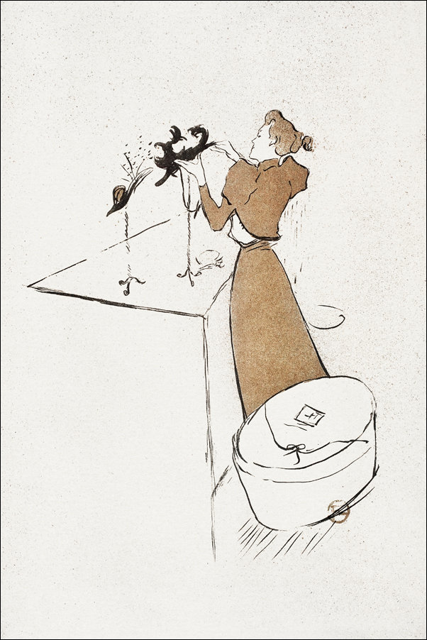 Galeria Plakatu, Plakat, La Modiste, Renée Vert, Henri De Toulouse-Lautrec, 70x100 cm