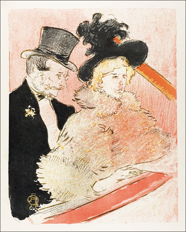 Galeria Plakatu, Plakat, At the Concert, Henri De Toulouse-Lautrec, 30x40 cm