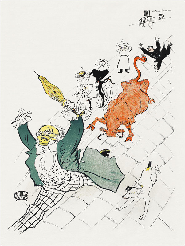 Galeria Plakatu, Plakat, La vache enragée, Henri De Toulouse-Lautrec, 70x100 cm