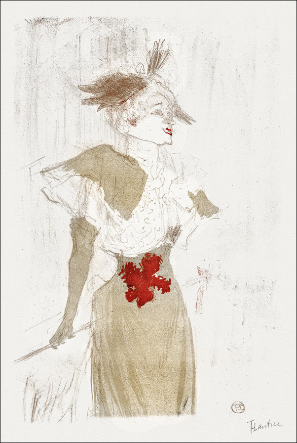 Galeria Plakatu, Plakat, Mademoiselle Marcelle Lender Standing, Henri De Toulouse-Lautrec, 61x91,5 cm