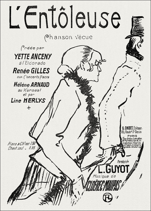 Galeria Plakatu, Plakat, Poor Street-Walker, Henri De Toulouse-Lautrec, 59,4x84,1 cm