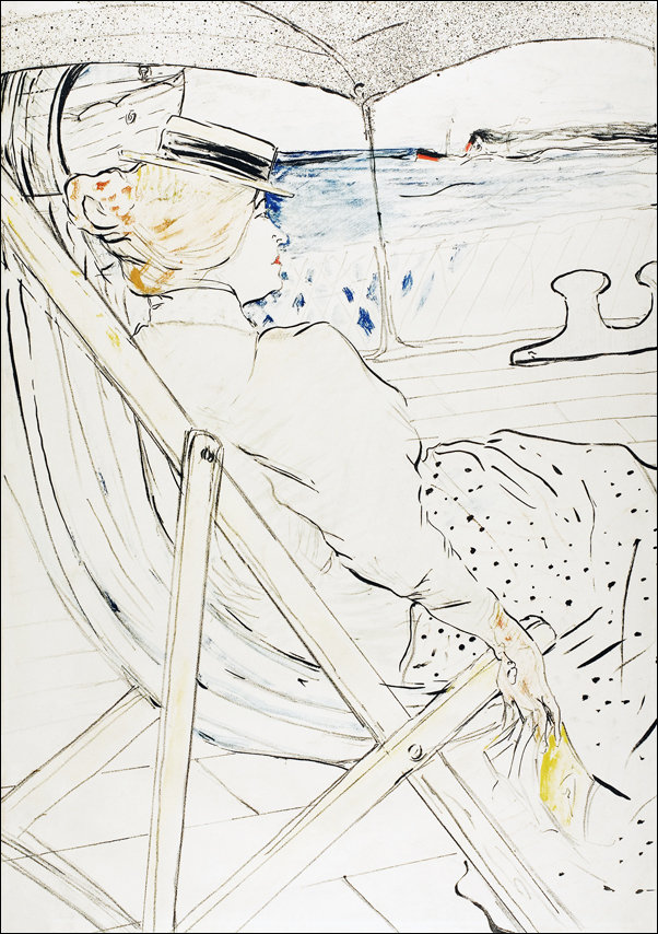 Galeria Plakatu, Plakat, The Passenger in Cabin 54—The Cruise, Henri De Toulouse-Lautrec, 29,7x42 cm