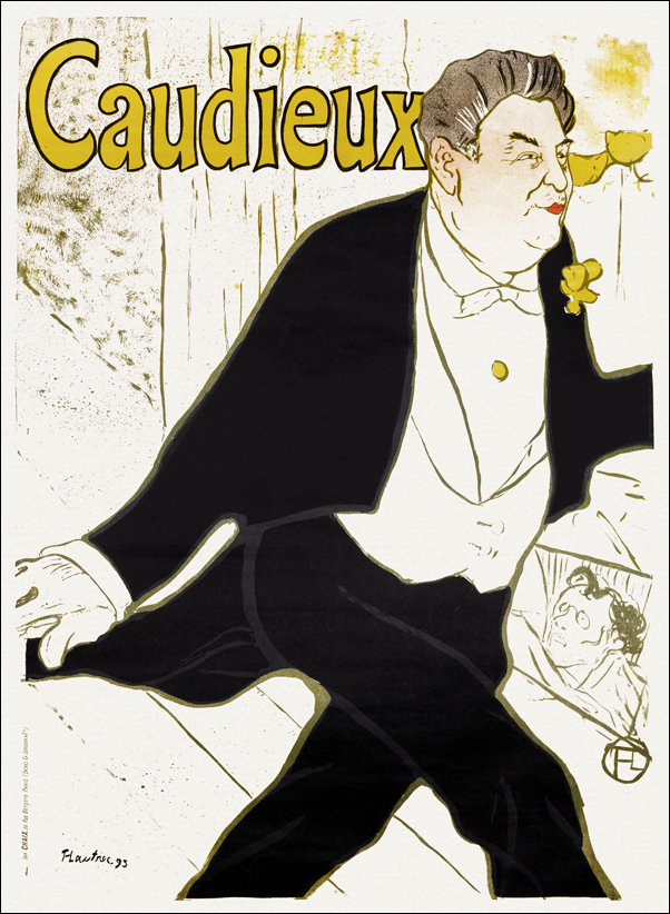Galeria Plakatu, Plakat, Caudious, Henri De Toulouse-Lautrec, 21x29,7 cm