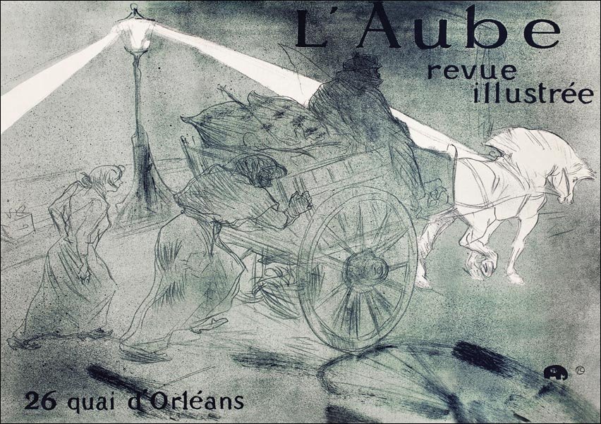 Galeria Plakatu, Plakat, L’Aube, Henri De Toulouse-Lautrec, 40x30 cm