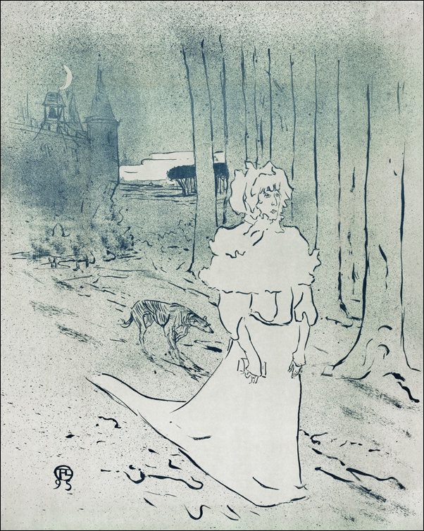 Galeria Plakatu, Plakat, The Chatelaine or the Tocsin, Henri De Toulouse-Lautrec, 61x91,5 cm