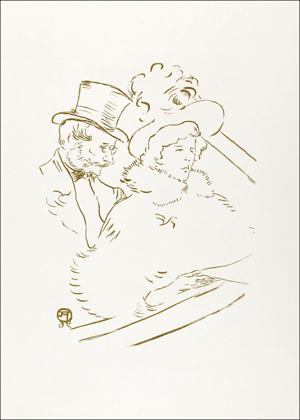 Galeria Plakatu, Plakat, At the Concert, Henri De Toulouse-Lautrec, 61x91,5 cm