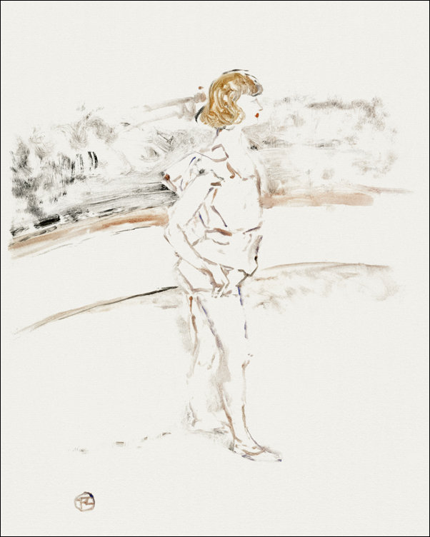Galeria Plakatu, Plakat, Young acrobat in the arena, Henri De Toulouse-Lautrec, 61x91,5 cm