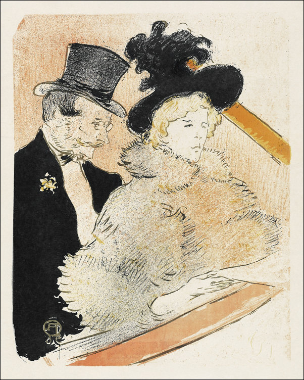Galeria Plakatu, Plakat, At the Concert, Henri De Toulouse-Lautrec, 30x40 cm