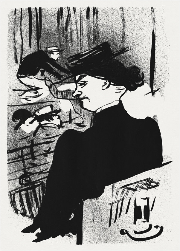 Galeria Plakatu, Plakat, Le Café-concert: Une Spectatrice, Henri De Toulouse-Lautrec, 30x40 cm