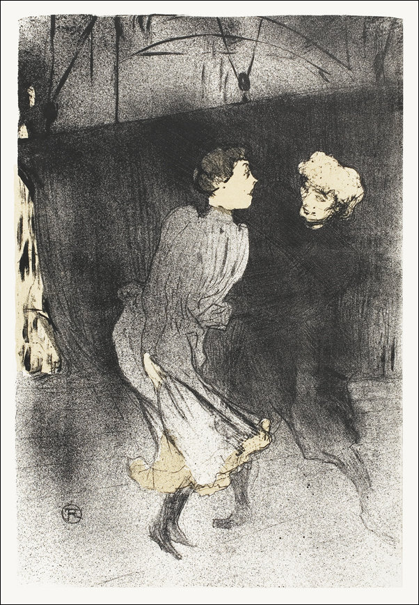 Galeria Plakatu, Plakat, Rehearsal at the Folies-Bergère, Emilenne D’Alençon and Mariquita, Henri De Toulouse-Lautrec, 30x40 cm