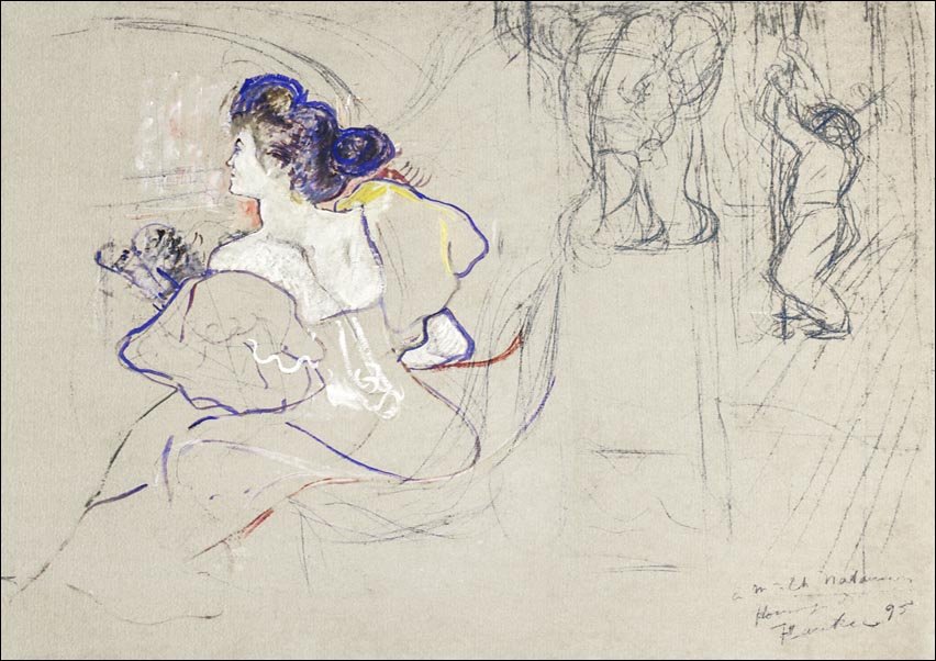 Galeria Plakatu, Plakat, Madame Thadée Natanson, Henri De Toulouse-Lautrec, 100x70 cm