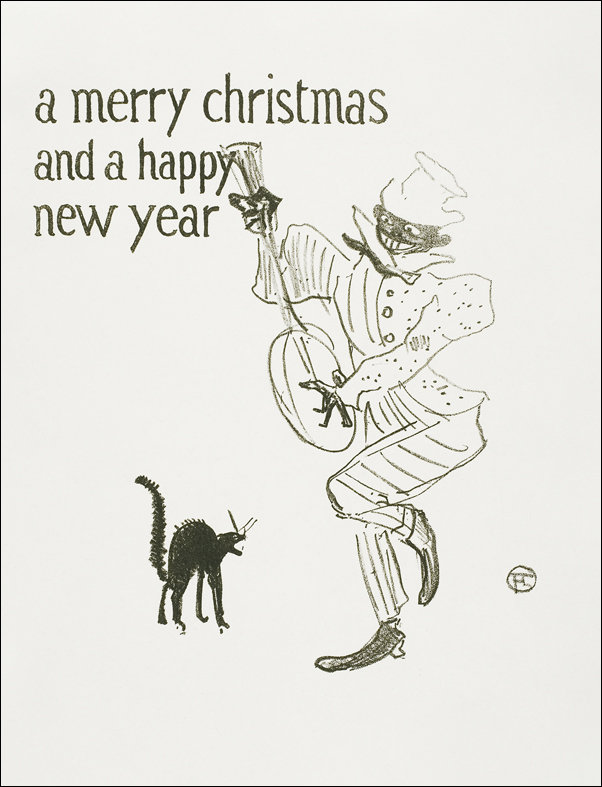 Galeria Plakatu, Plakat, A Merry Christmas, Henri De Toulouse-Lautrec, 61x91,5 cm