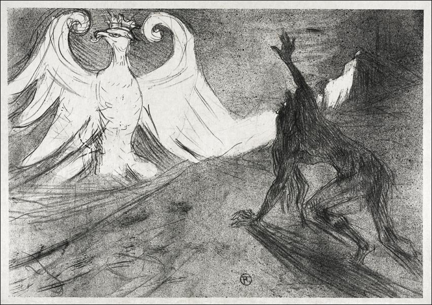 Galeria Plakatu, Plakat, Project for Frontispiece to: Au pied du Sinaï, Henri De Toulouse-Lautrec, 100x70 cm