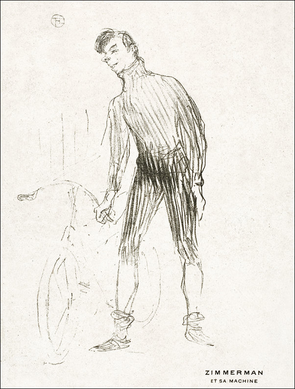 Galeria Plakatu, Plakat, Zimmerman and His Machine, Henri De Toulouse-Lautrec, 61x91,5 cm