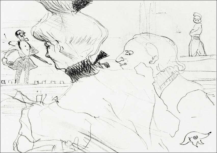Galeria Plakatu, Plakat, Couple at a Café Concert, Henri De Toulouse-Lautrec, 70x50 cm