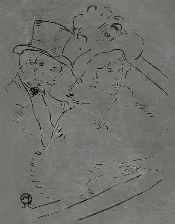 Galeria Plakatu, Plakat, At the Concert, Henri De Toulouse-Lautrec, 70x100 cm