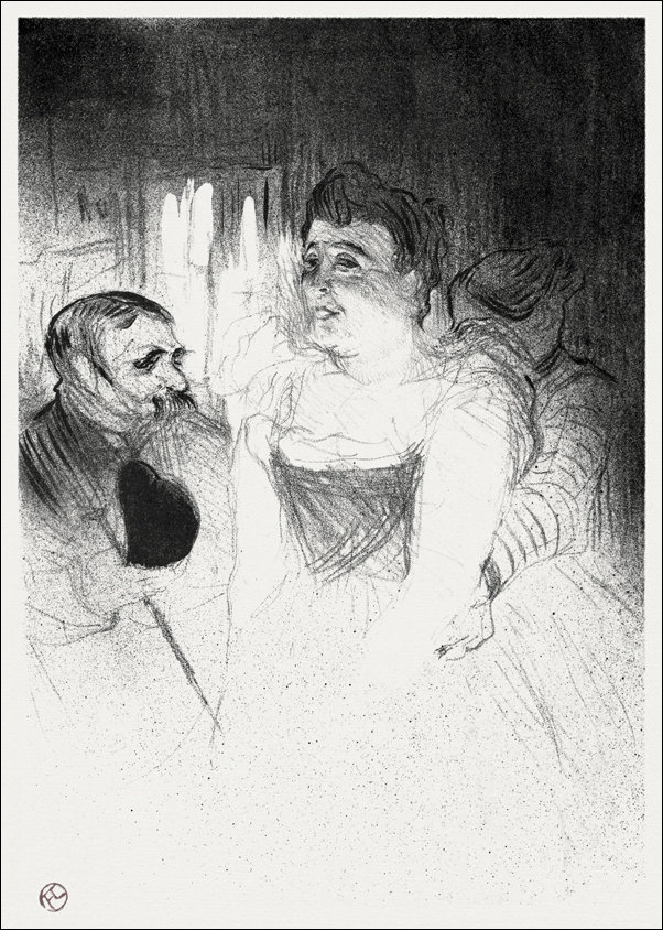 Galeria Plakatu, Plakat, Judic in the Loge, Henri De Toulouse-Lautrec, 20x30 cm