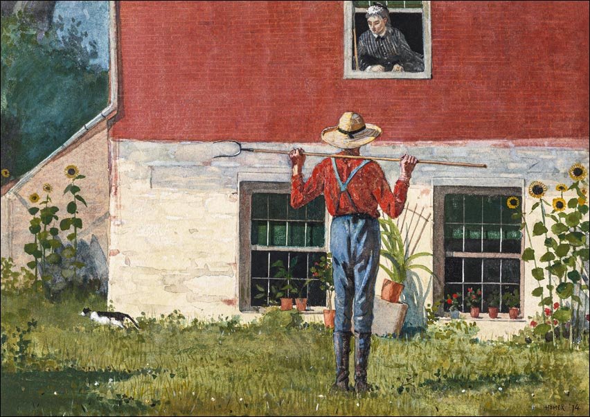 Galeria Plakatu, Plakat, In the Garden, Winslow Homer, 30x20 cm