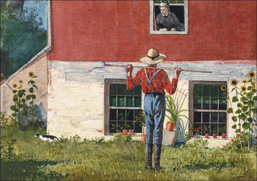 Galeria Plakatu, Plakat, In the Garden, Winslow Homer, 70x50 cm