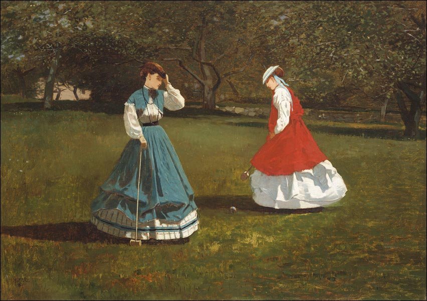 Galeria Plakatu, Plakat, A Game of Croquet, Winslow Homer, 40x30 cm