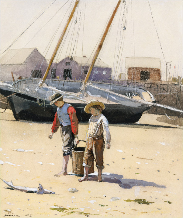 Galeria Plakatu, Plakat, A Basket of Clams, Winslow Homer, 29,7x42 cm