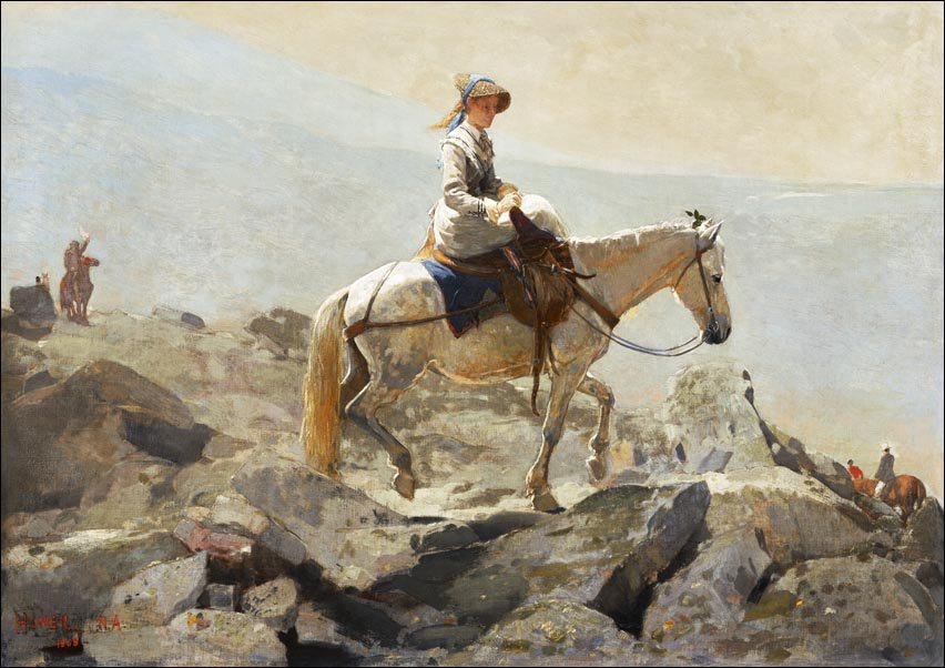 Galeria Plakatu, Plakat, The Bridle Path, White Mountains, Winslow Homer, 91,5x61 cm