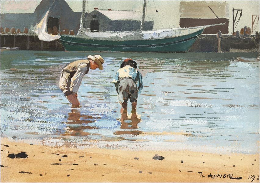 Galeria Plakatu, Plakat, Boys Wading, Winslow Homer, 59,4x42 cm