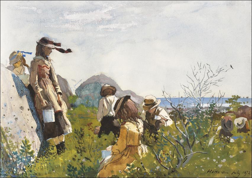 Galeria Plakatu, Plakat, Berry Pickers, Winslow Homer, 70x50 cm