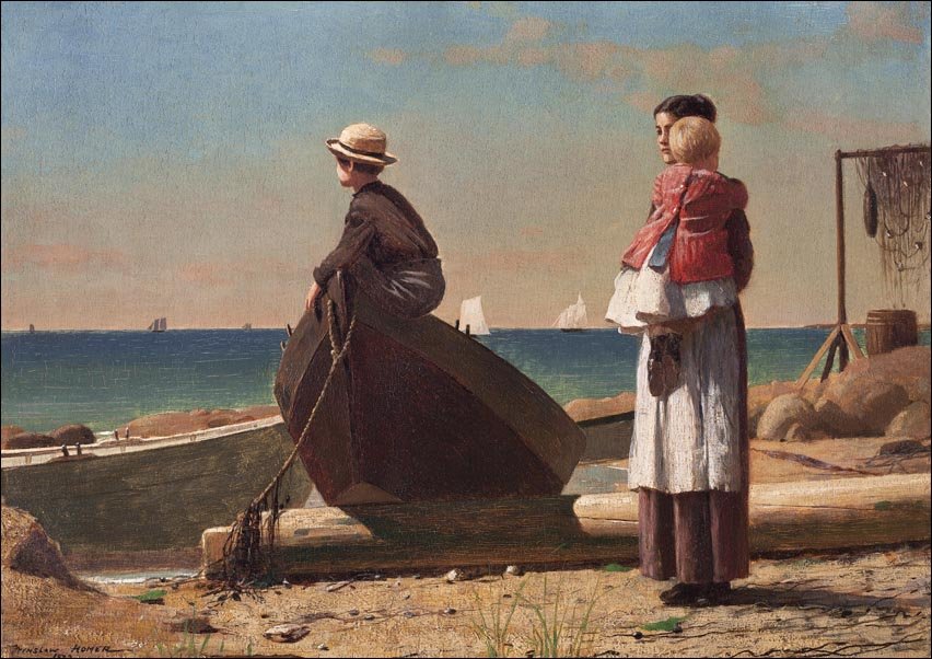 Galeria Plakatu, Plakat, Dad&rsquo;s Coming, Winslow Homer, 84,1x59,4 cm