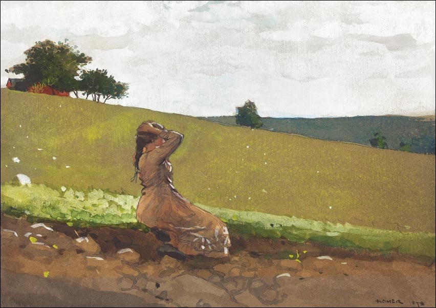 Galeria Plakatu, Plakat, The Green Hill, Winslow Homer, 80x60 cm