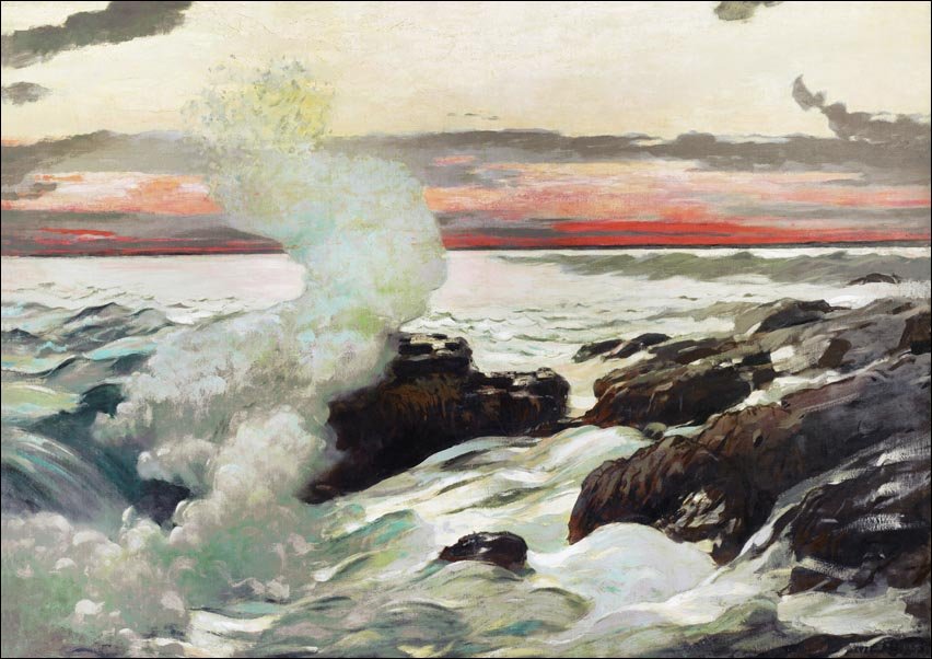 Galeria Plakatu, Plakat, West Point, Prout’s Neck, Winslow Homer, 40x30 cm