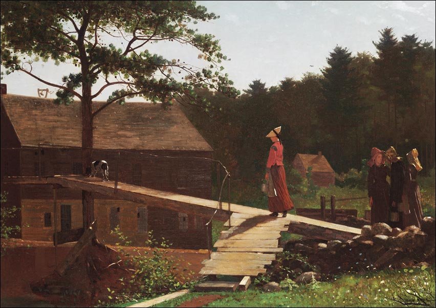 Galeria Plakatu, Plakat, Old Mill, The Morning Bell, Winslow Homer, 84,1x59,4 cm