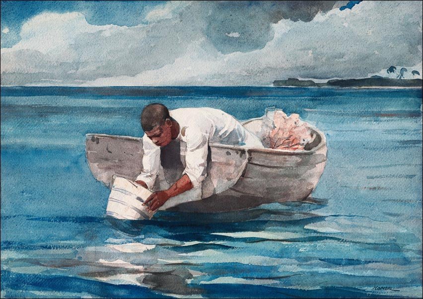 Galeria Plakatu, Plakat, The Water Fan, Winslow Homer, 84,1x59,4 cm