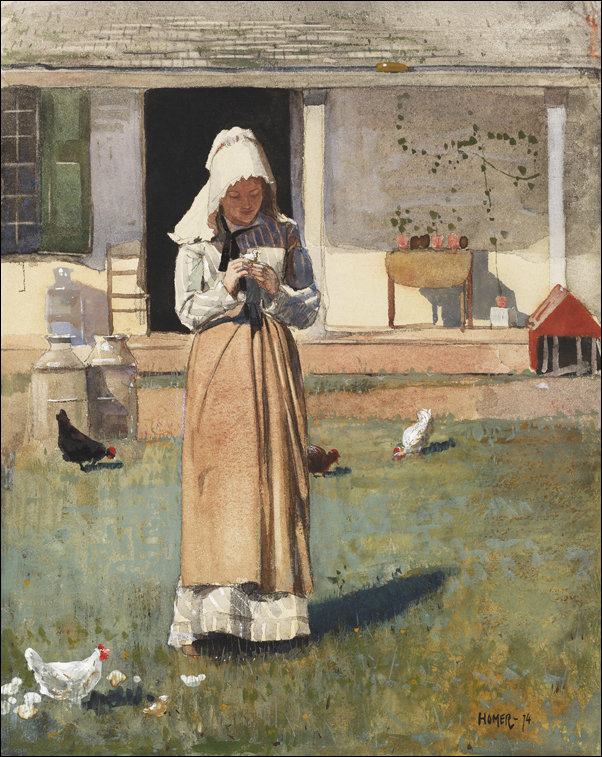 Galeria Plakatu, Plakat, A Sick Chicken, Winslow Homer, 42x29,7 cm