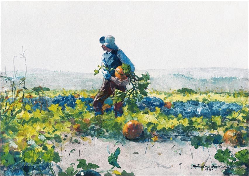 Galeria Plakatu, Plakat, For to Be a Farmer’s Boy, Winslow Homer, 29,7x21 cm
