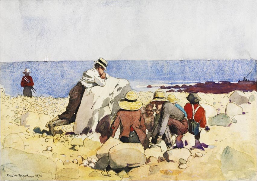 Galeria Plakatu, Plakat, A Clam–Bake, Winslow Homer, 40x30 cm