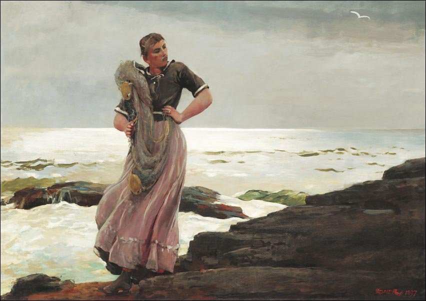 Galeria Plakatu, Plakat, A Light on the Sea, Winslow Homer, 40x30 cm